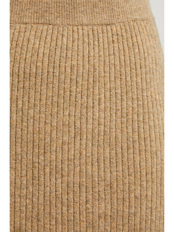 Moodo Pletena midi suknja bež Moodo