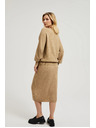 Moodo Pletena midi suknja bež Moodo