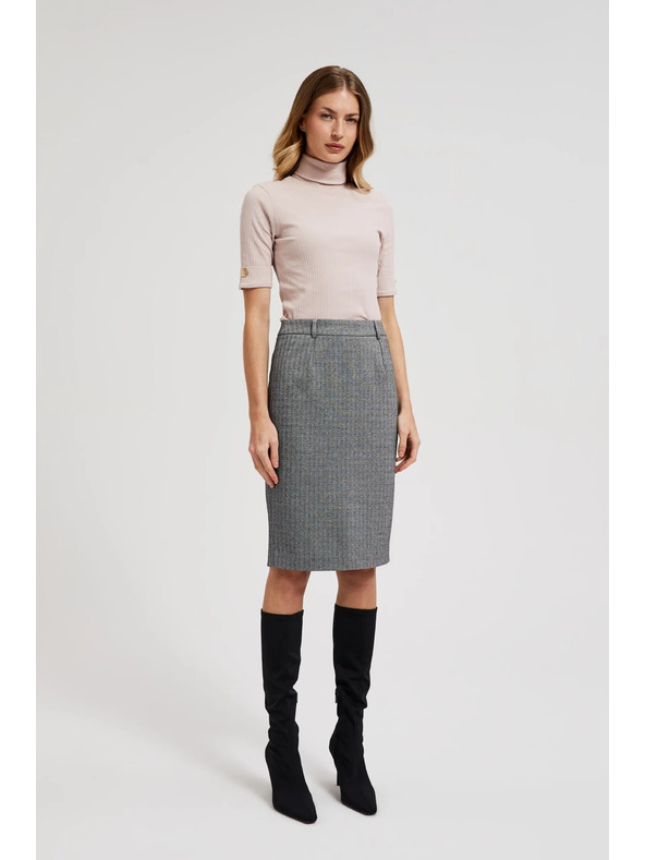 Moodo Elegantna uska suknja siva Moodo