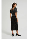 Moodo Midi suknja s prorezom crna Moodo
