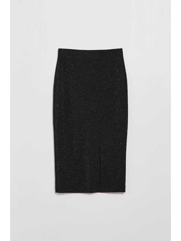 Moodo Midi suknja s prorezom crna Moodo