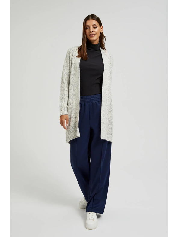 Moodo Bež kardigan dužine do pola butine Moodo