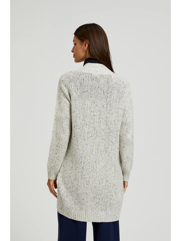 Moodo Bež kardigan dužine do pola butine Moodo