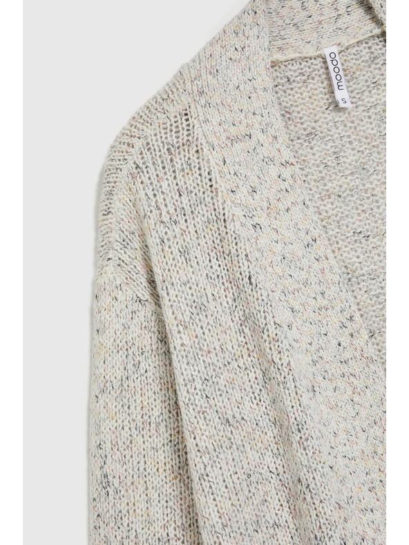 Moodo Bež kardigan dužine do pola butine Moodo