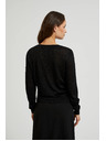 Moodo Džemper dugih rukava ukrašen metalnom niti crne boje Moodo