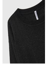 Moodo Džemper dugih rukava ukrašen metalnom niti crne boje Moodo