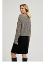 Moodo Džemper ukrašen šarenom niti sive boje Moodo