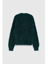 Moodo Мачкасти džemper s metalnom niti zelene boje Moodo