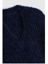 Moodo Мачкасти džemper s metalnom niti tamno plave boje Moodo