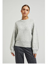 Moodo Džemper ukrašen sjajnom niti sive boje Moodo