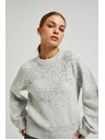 Moodo Džemper ukrašen sjajnom niti sive boje Moodo