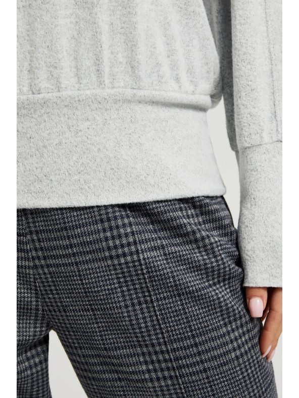 Moodo Glatki džemper dugih rukava sive boje Moodo