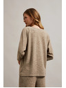 Moodo Džemper ukrašen metalnom niti bež boja Moodo
