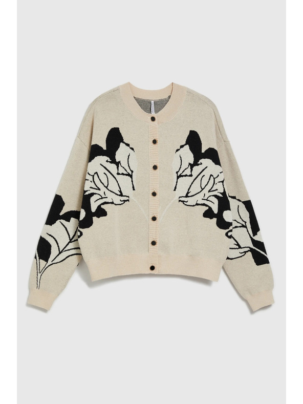 Moodo Džemper na gumbe bež Moodo