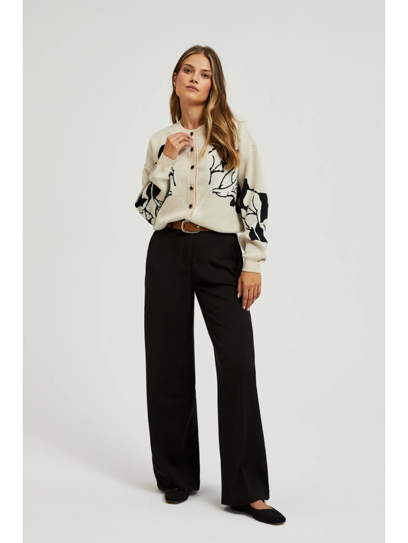 Moodo Džemper na gumbe bež Moodo