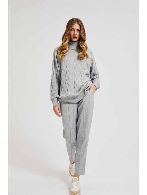 Moodo Rolka s ukrašenim pleterim siva Moodo