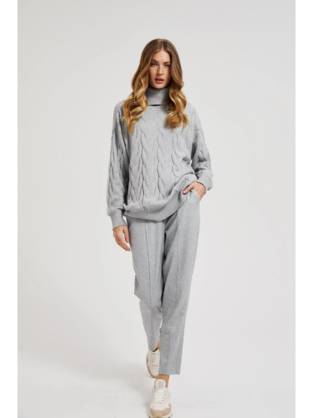 Moodo Rolka s ukrašenim pleterim siva Moodo