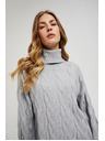 Moodo Rolka s ukrašenim pleterim siva Moodo