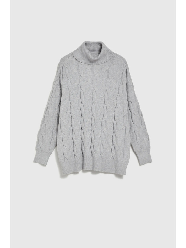 Moodo Rolka s ukrašenim pleterim siva Moodo