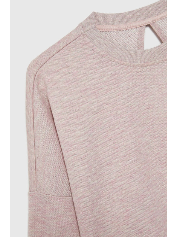 Moodo Dukserica s otvorenim leđima ružičasta Moodo