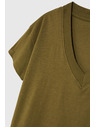 Moodo Majica V-izreza maslinasta Moodo