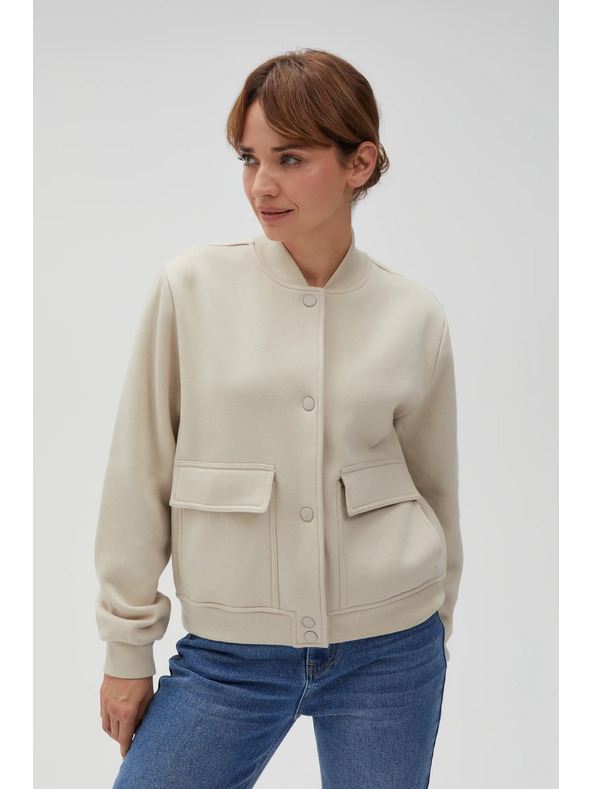 Moodo Bež bomber jakna Moodo