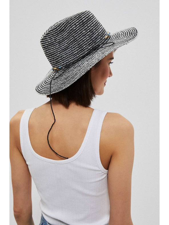 Moodo Slameni šešir s dekorativnom trakom Moodo