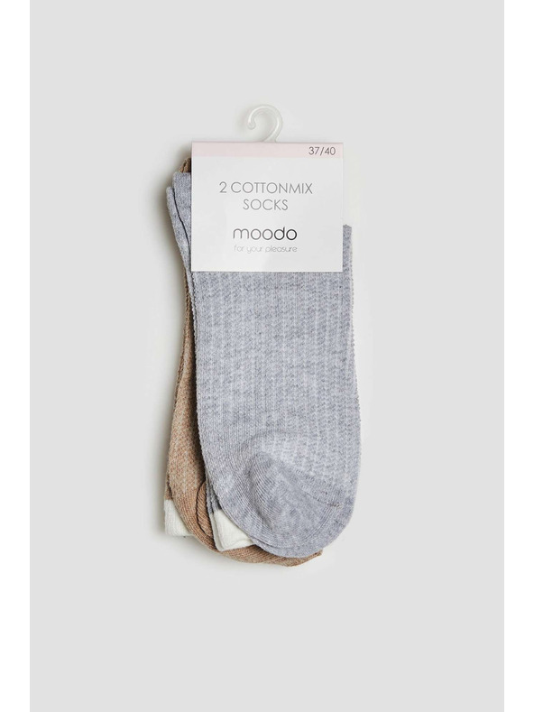 Moodo 2-pack čarapa u dvije boje Moodo