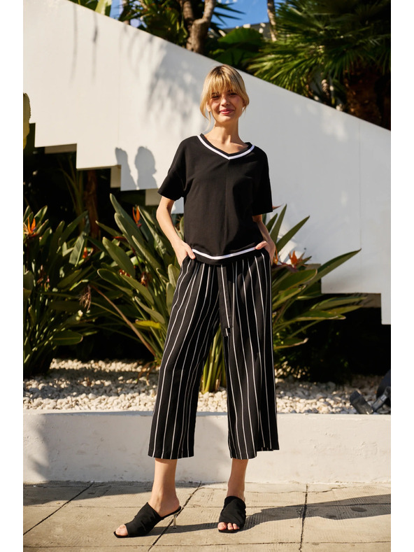 Moodo Crne prugaste gaćice Moodo