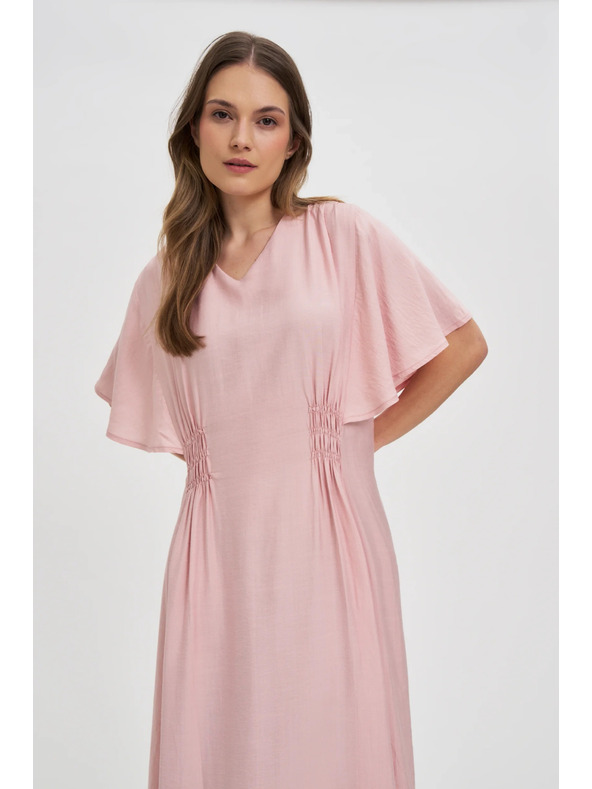 Moodo Ružasta midi haljina Moodo
