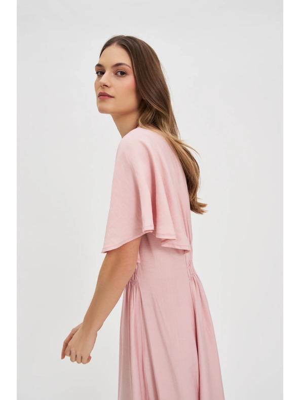 Moodo Ružasta midi haljina Moodo