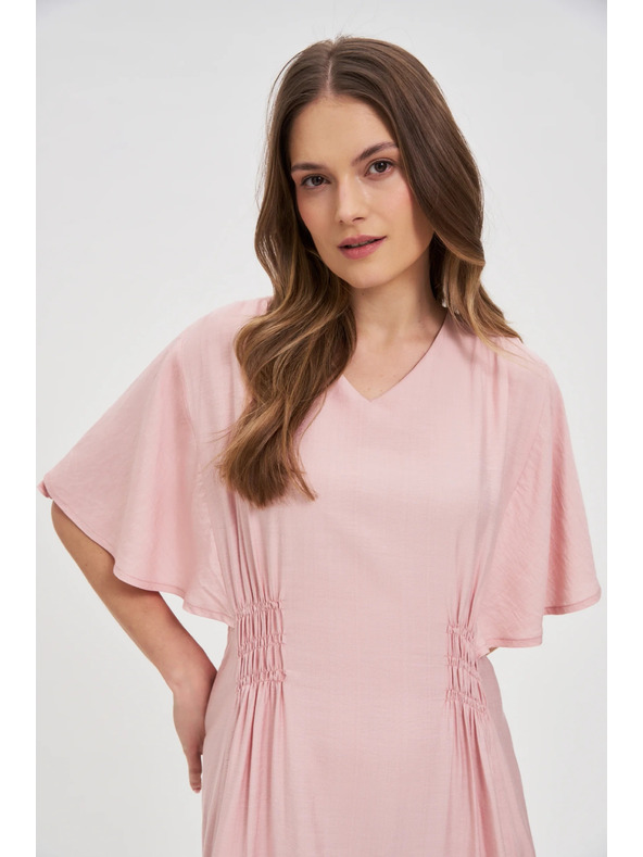 Moodo Ružasta midi haljina Moodo