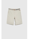Moodo Pamučne kratke hlače sa pojasom bež Moodo