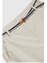 Moodo Pamučne kratke hlače sa pojasom bež Moodo