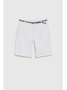 Moodo Pamučne kratke hlače sa pojasom bijele Moodo