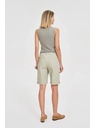 Moodo Pamučne kratke hlače sa pojasom maslinaste Moodo