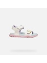 Geox Bijele djevojčinske sandale Geox Sandal Fusbetto