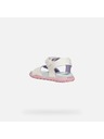Geox Bijele djevojčinske sandale Geox Sandal Fusbetto