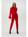 Moodo Crvene Moodo nabrane ravne hlače