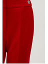 Moodo Crvene Moodo nabrane ravne hlače