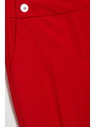 Moodo Crvene Moodo nabrane ravne hlače