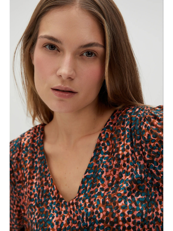 Moodo Narančasto-smeđa ženska Moodo haljina s uzorkom