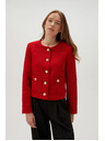 Moodo Moodo crvena jakna s gumbima