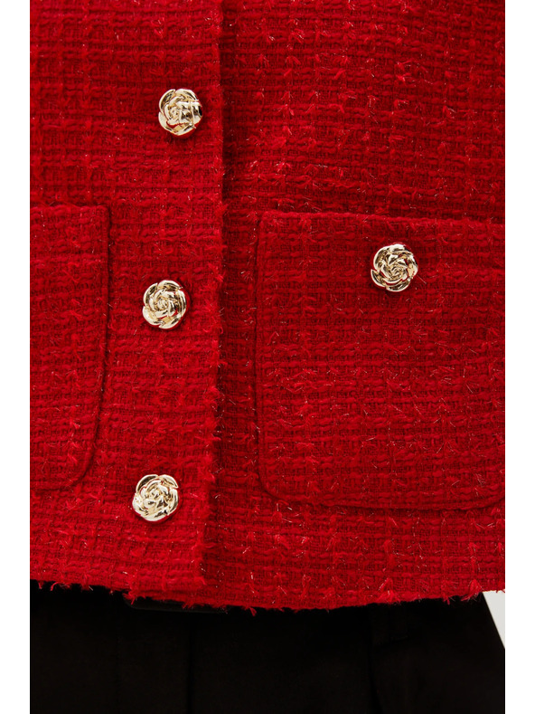 Moodo Moodo crvena jakna s gumbima