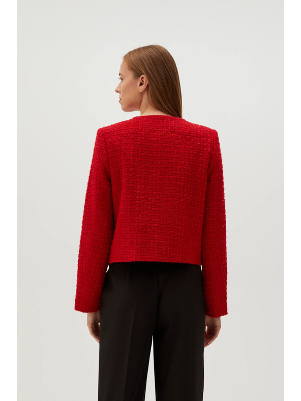 Moodo Moodo crvena jakna s gumbima