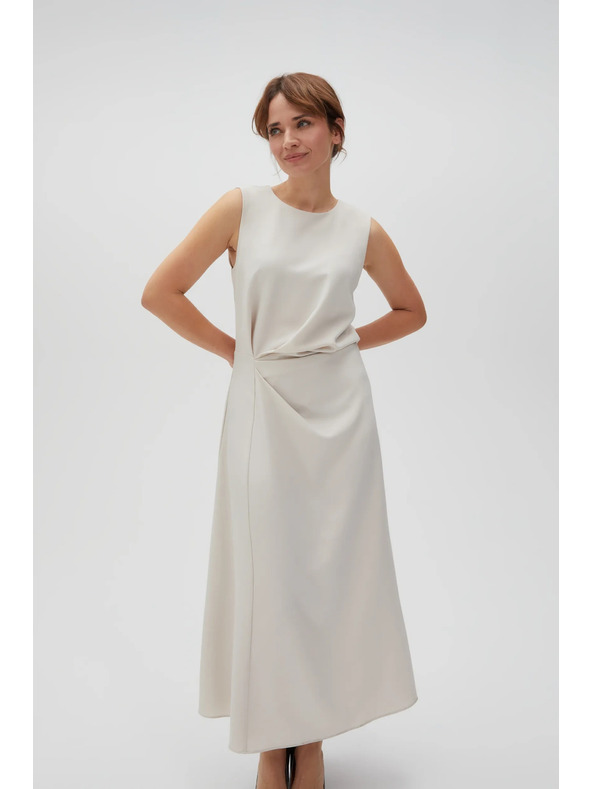 Moodo Ženska bež haljina MOODO