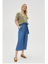 Moodo Plave ženske široke hlače Moodo