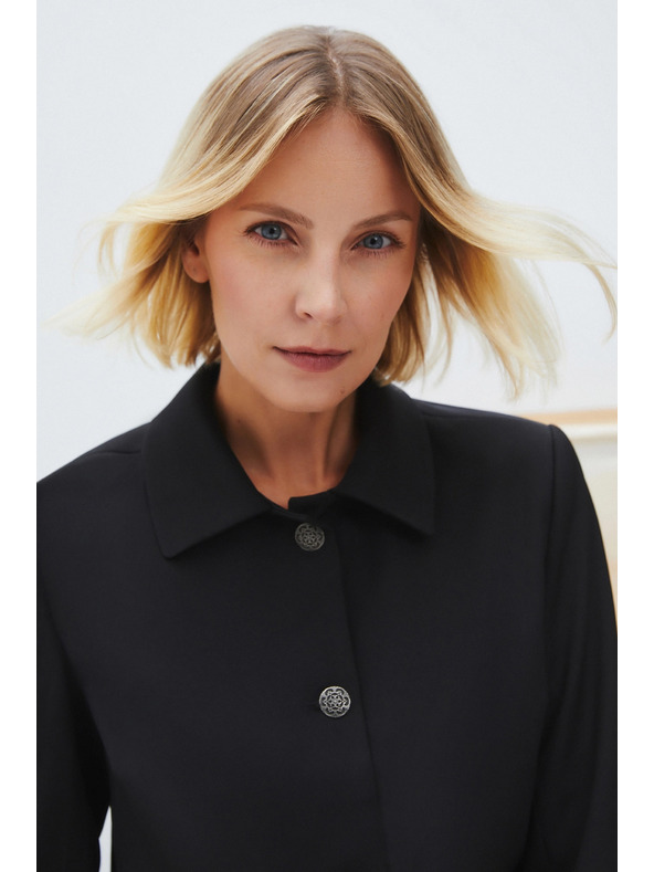 Moodo Crna ženska jakna