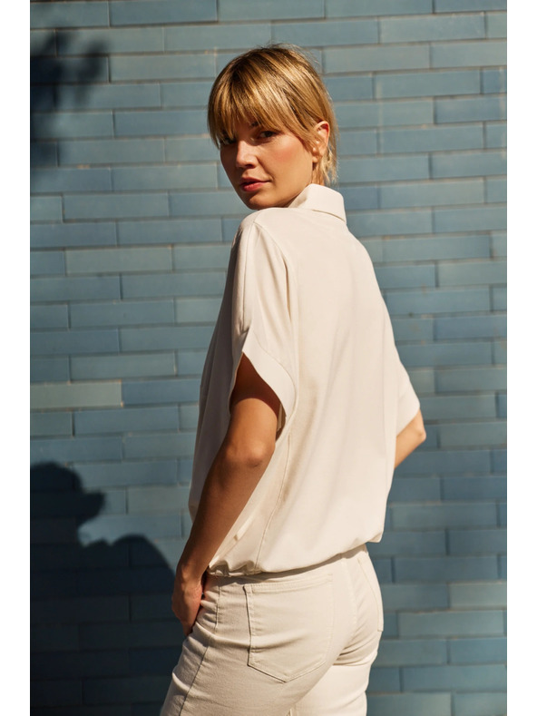 Moodo Bijela ženska bluza