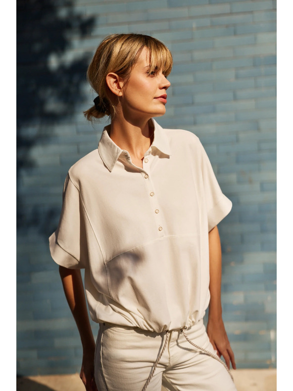 Moodo Bijela ženska bluza